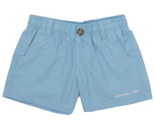 Properly Tied Boys Mallard Shorts - Aqua