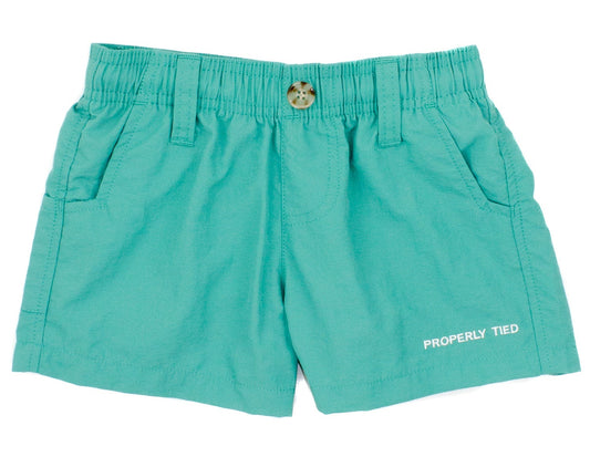 Properly Tied Boys Mallard Shorts - Soft Green