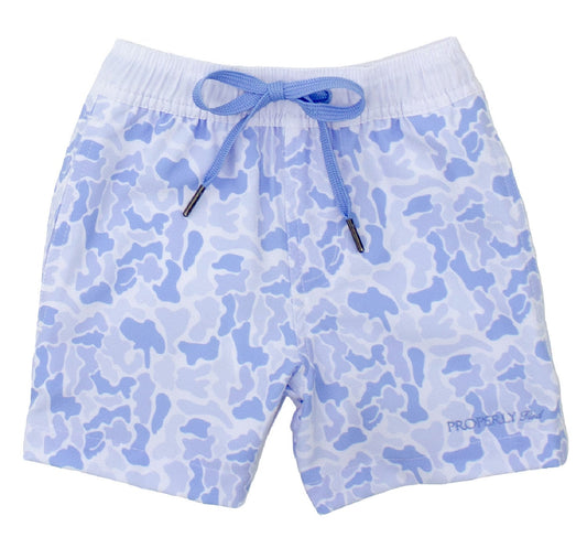 Properly Tied Riviera Swim Trunk - River Camo