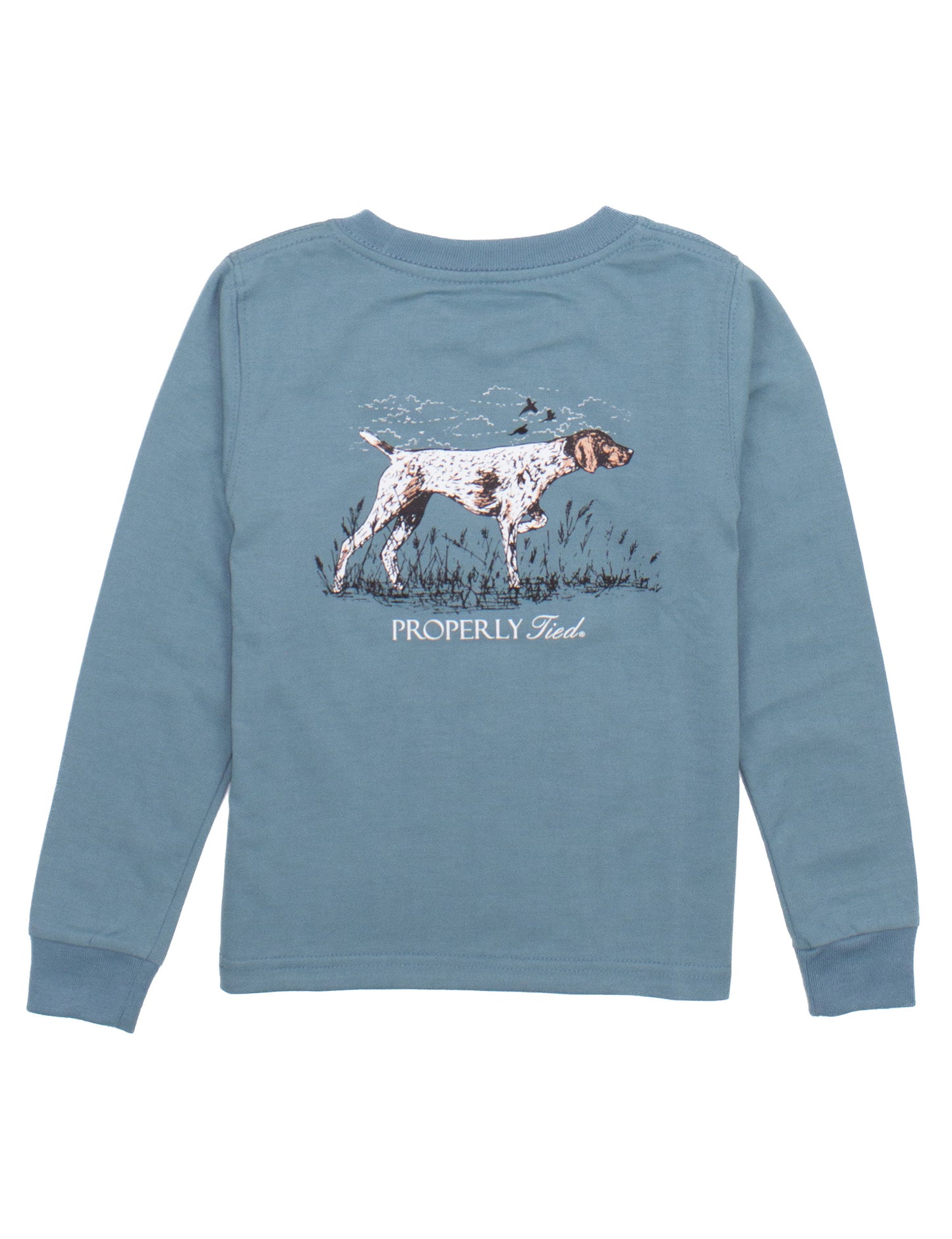 Properly Tied Pointer Long Sleeve Tee Shirt
