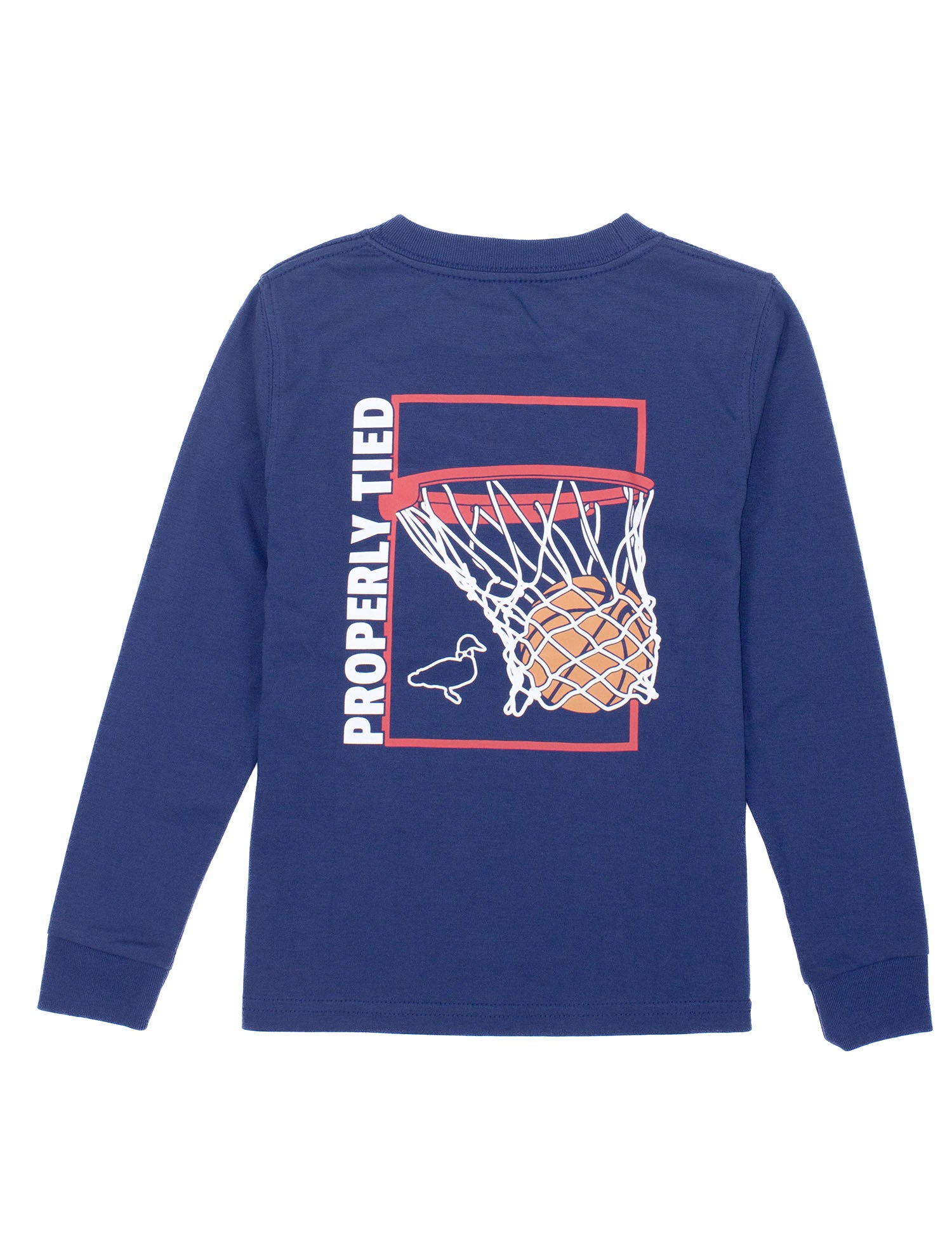Basketball properly tied t shirts