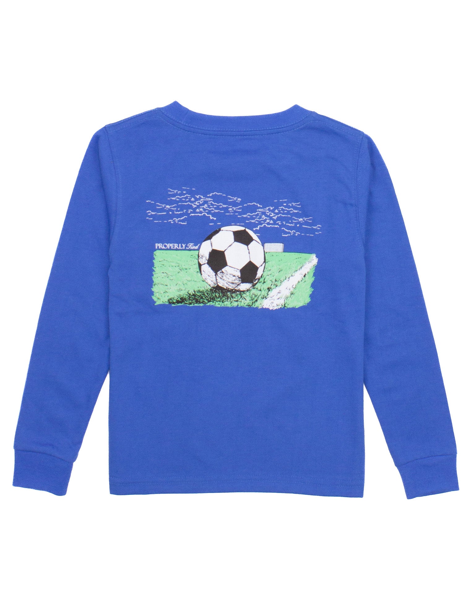 Properly Tied Soccer Long Sleeve Tee Shirt