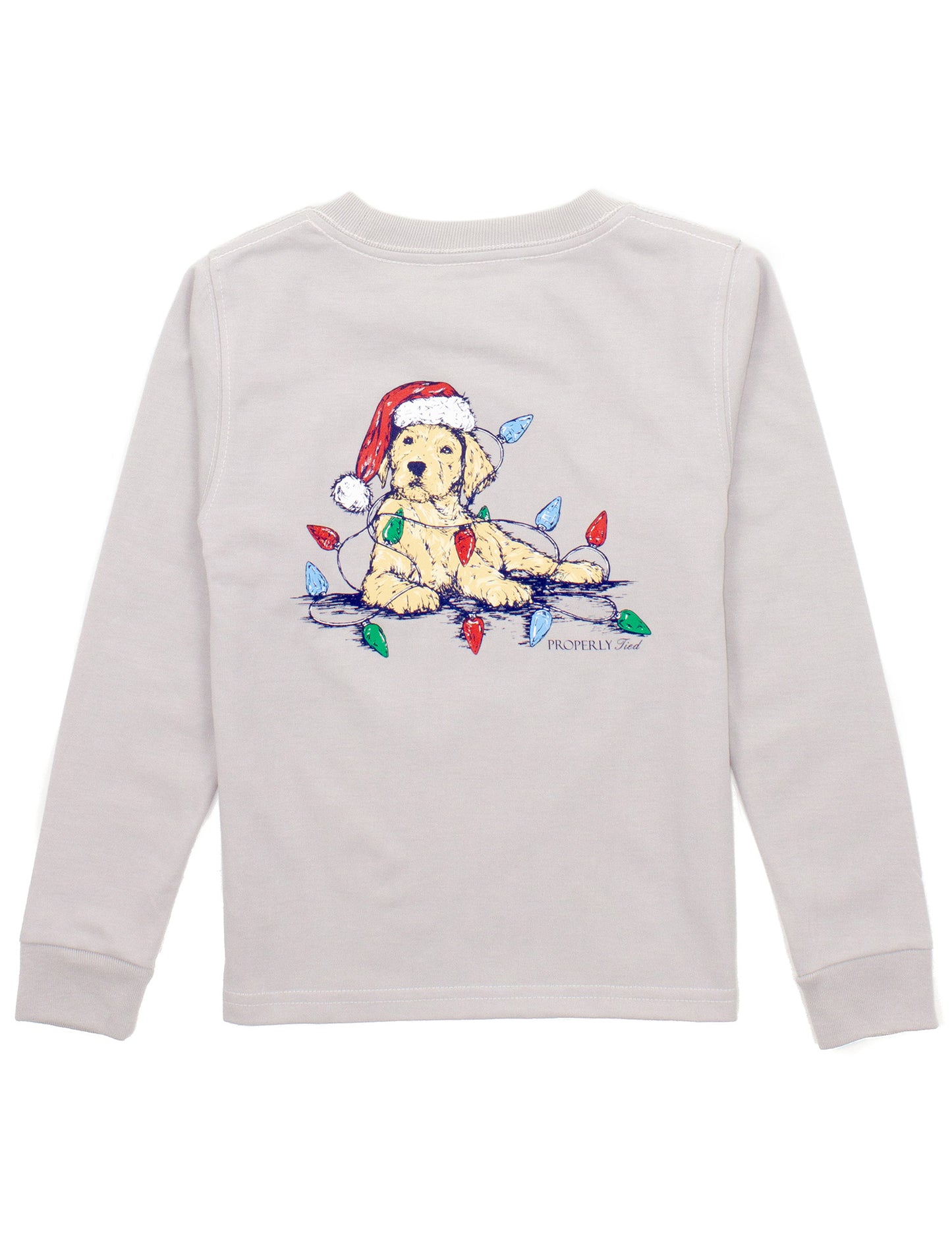 Properly Tied Santa Paws Long Sleeve Tee