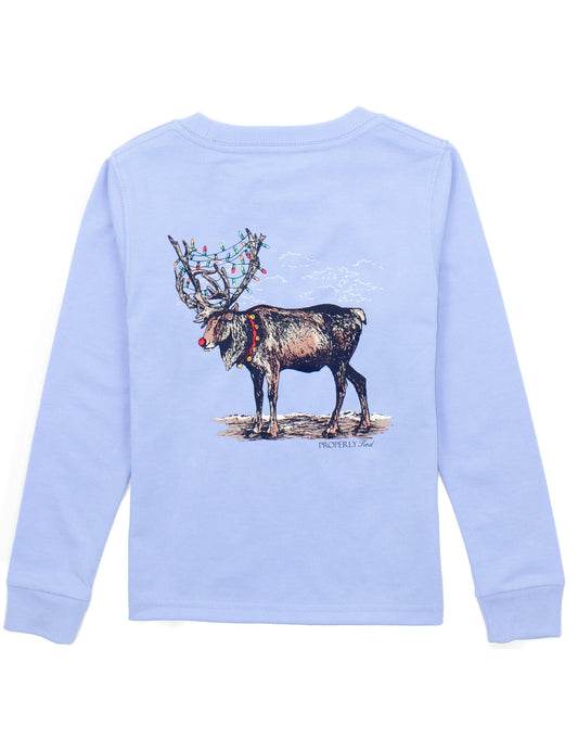 Properly Tied Reindeer Long Sleeve Tee