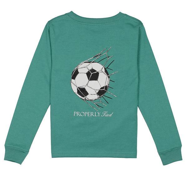 Goal Long Sleeve Tee - Teal