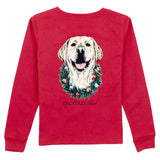 Properly Tied Deck The Paws Long Sleeve Tee - Cabernet