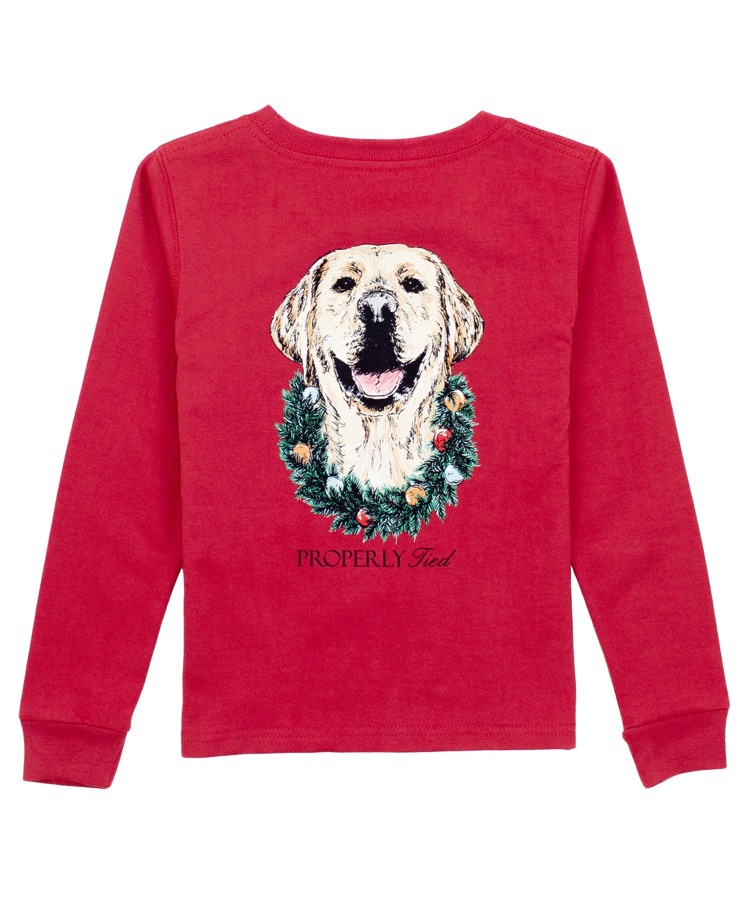 Properly Tied Deck The Paws Long Sleeve Tee - Cabernet