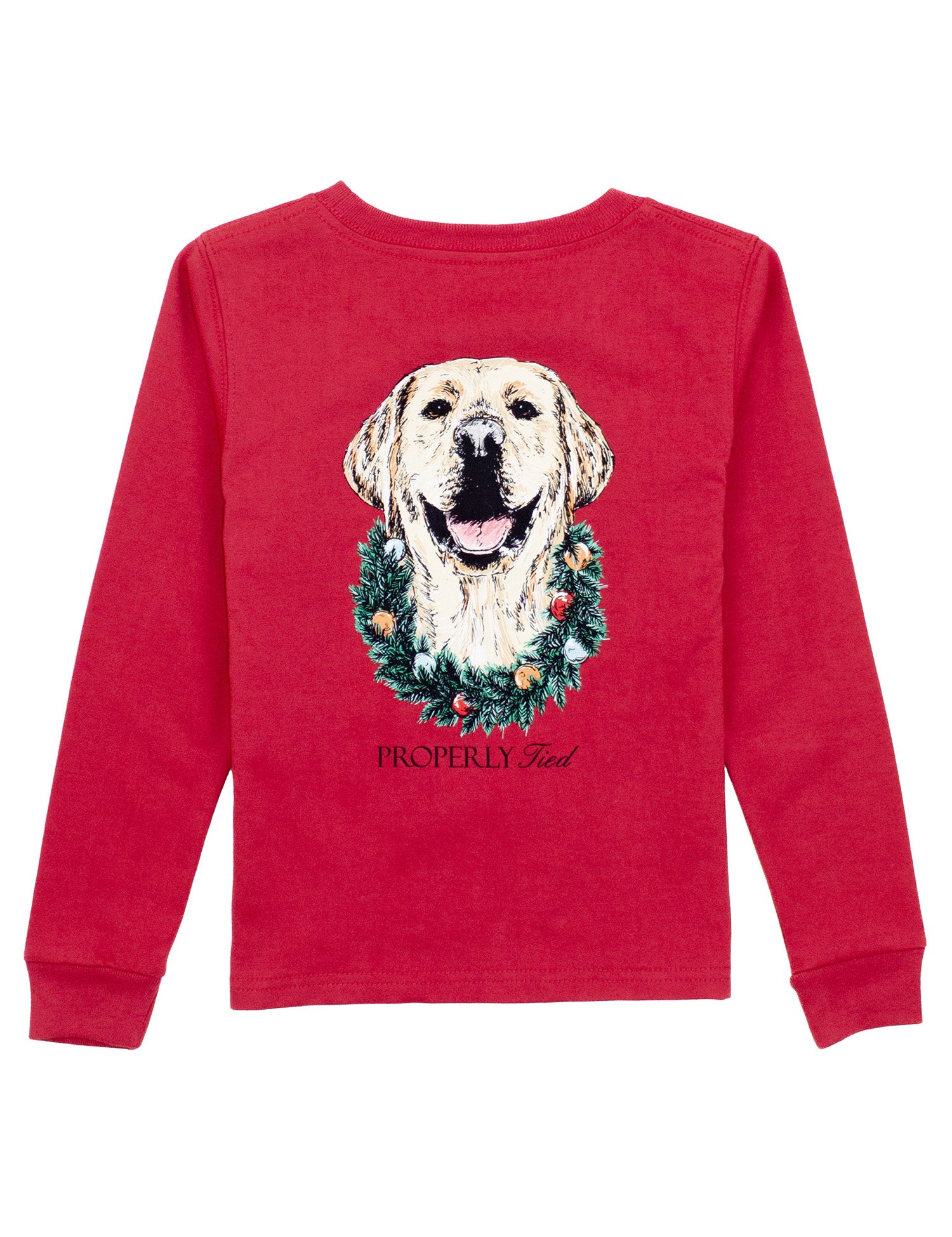 Properly Tied Deck The Paws Long Sleeve Tee - Cabernet