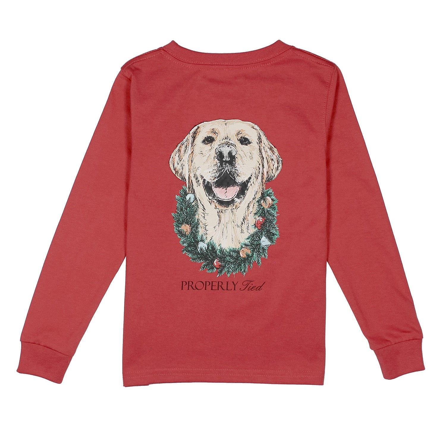 Properly Tied Deck The Paws Long Sleeve Tee - Cabernet
