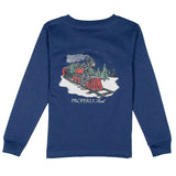 Properly Tied Polar Express Long Sleeve Tee - River Blue