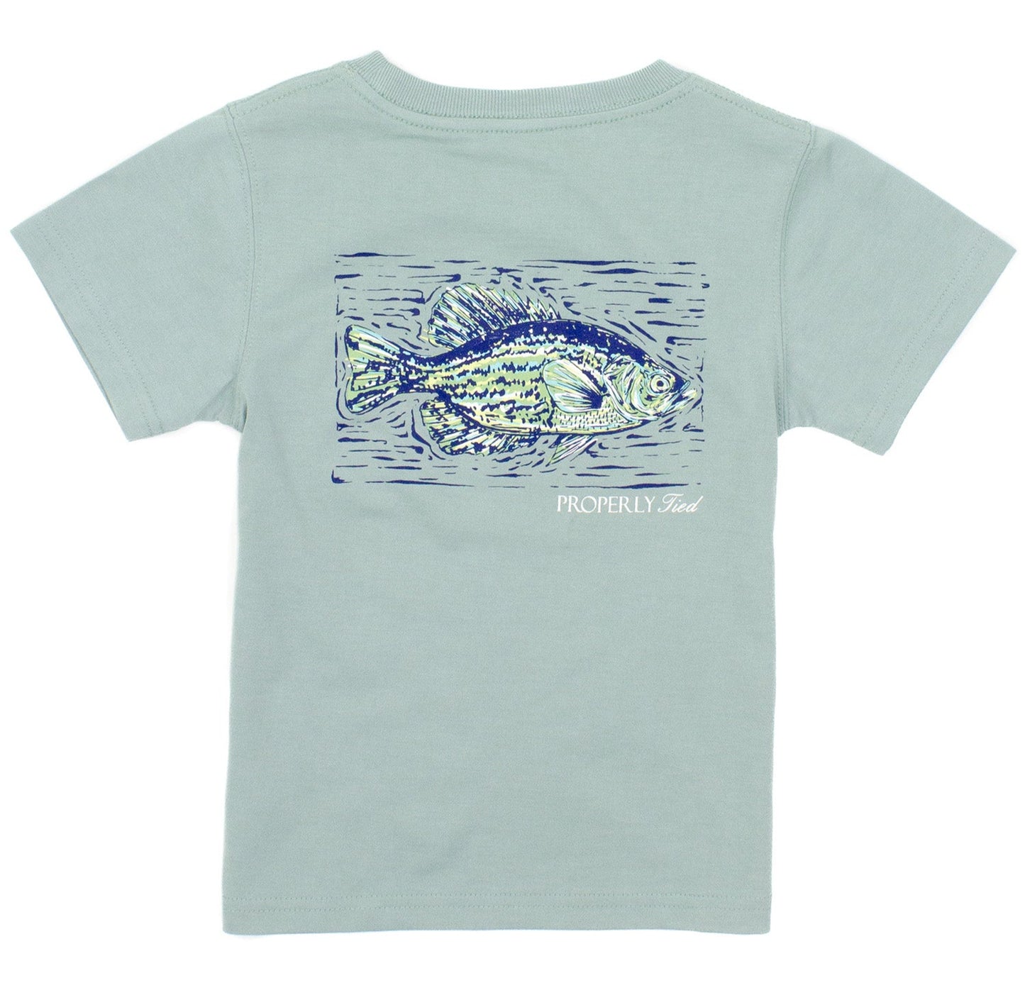 Properly Tied Fish Short Sleeve Tee- Fog