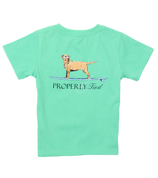 Waverider Short Sleeve Tee- Wash Green