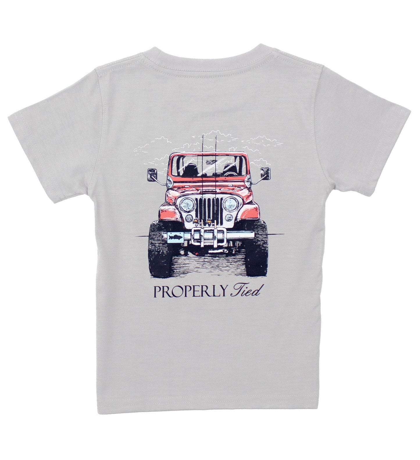 Properly Tied Rod Runner Short Sleeve Tee- Ice Grey