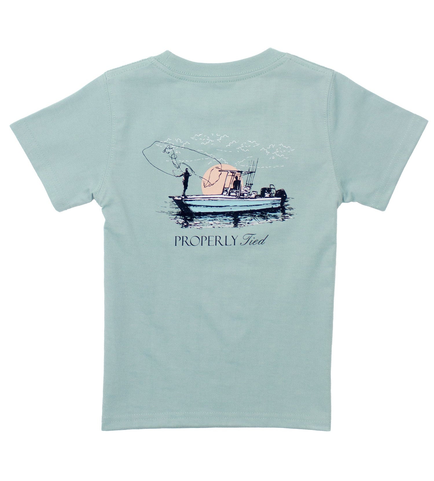 Properly Tied Cast Short Sleeve Tee- Mist