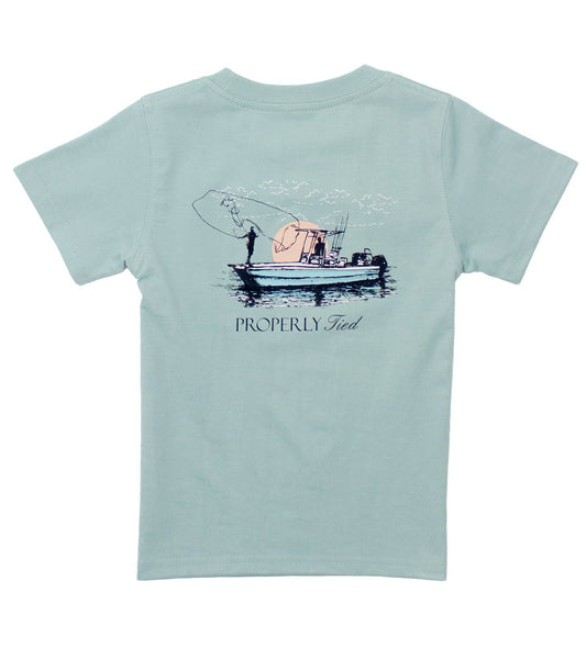 Properly Tied Cast Short Sleeve Tee- Mist