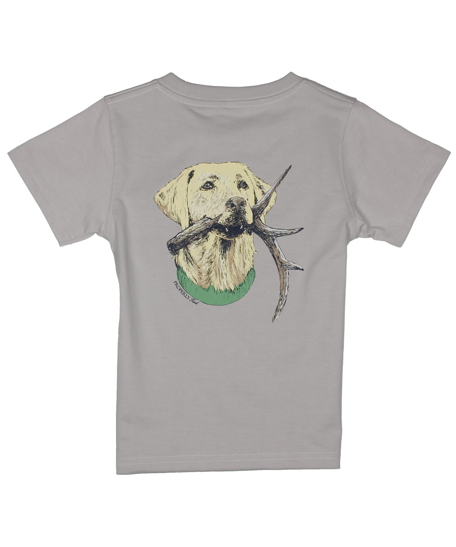 Properly Tied Antler Lab Short Sleeve Tee- Ice Grey