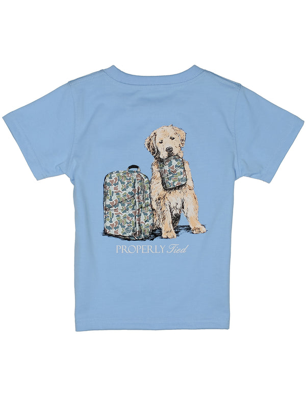 Study Buddy Short Sleeve Tee- Light Blue