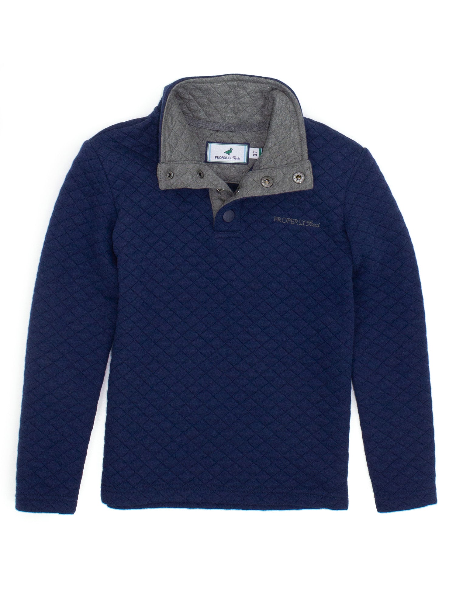 Properly Tied Boy's Club Pullover- Navy