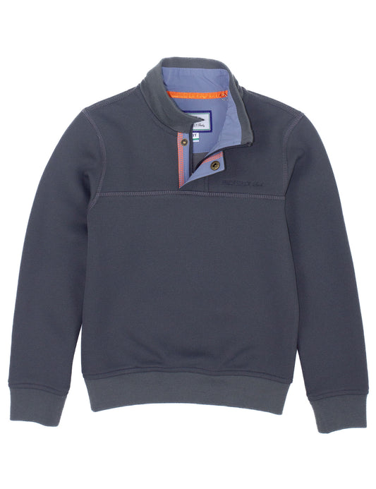 Properly Tied Boy's Kennedy Pullover- Charcoal