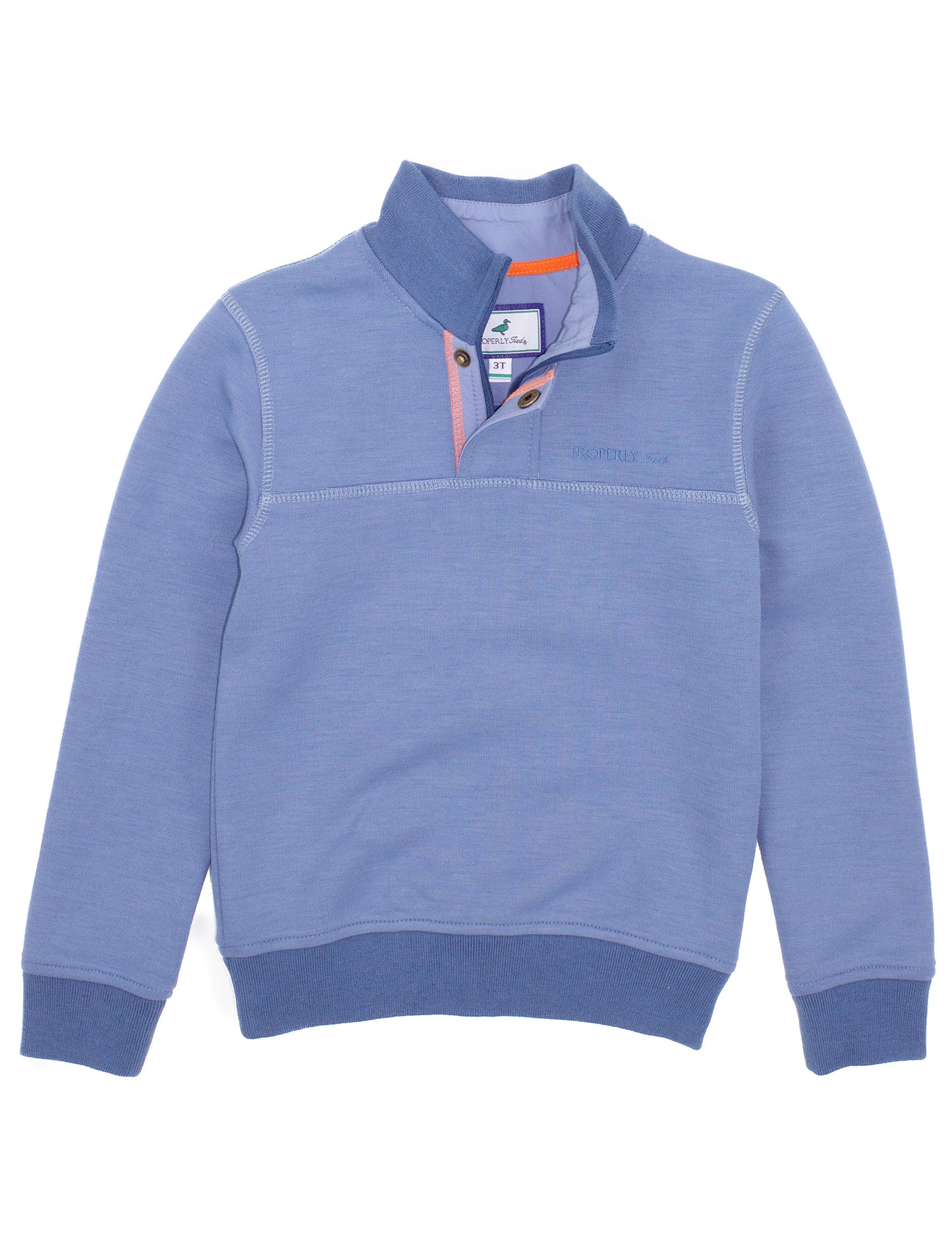 Properly Tied Boy's Kennedy Pullover- Stone Blue