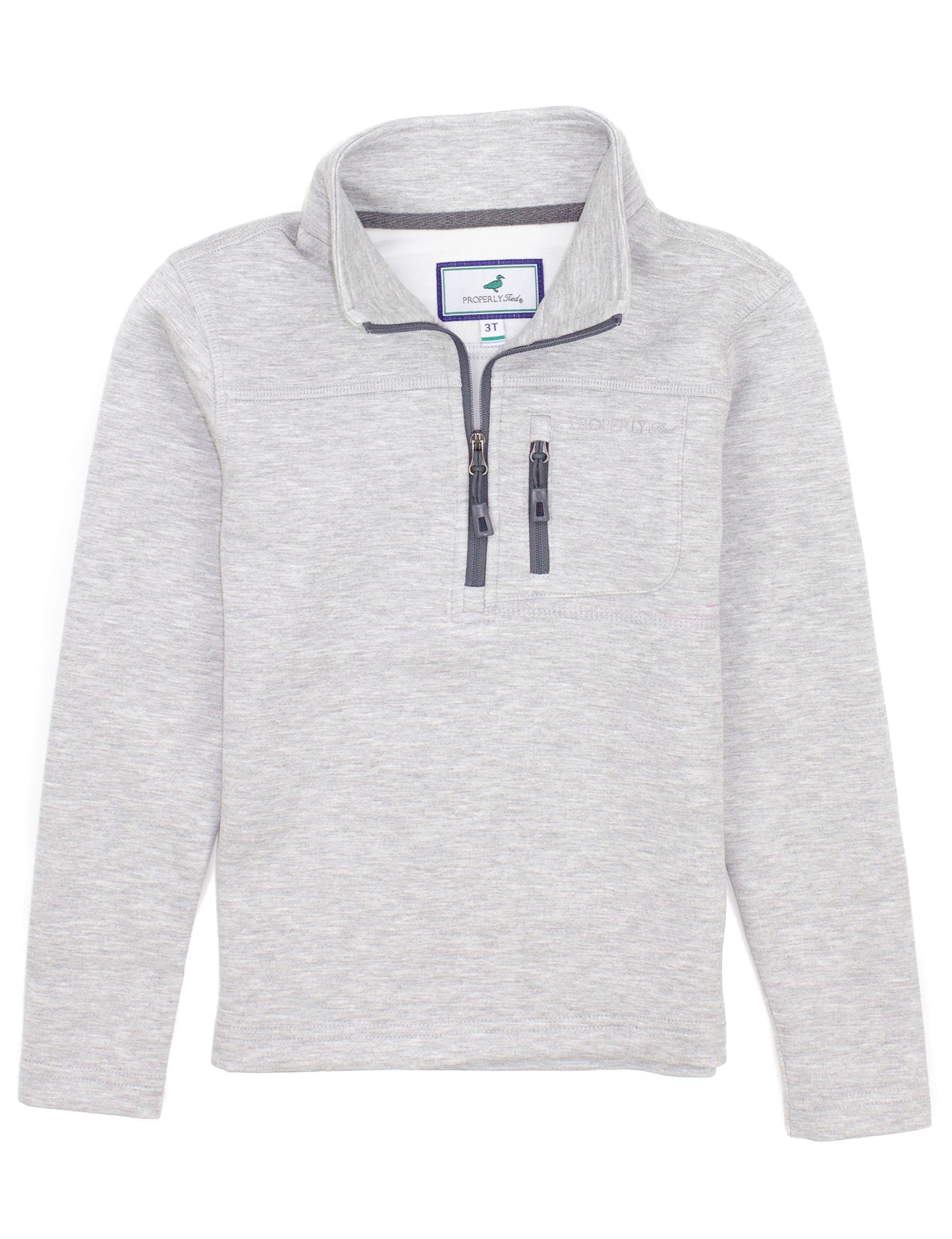 Boy's Arctic Pullover - Light Heather Gray