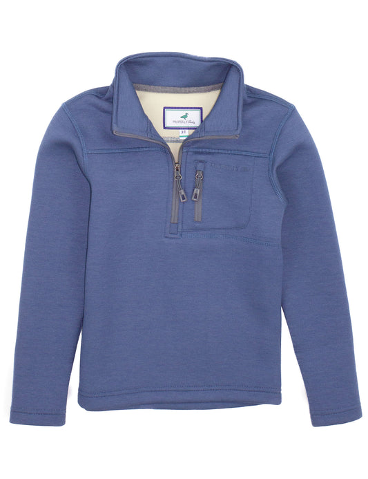 Properly Tied Boy's Arctic Pullover - Stone Blue