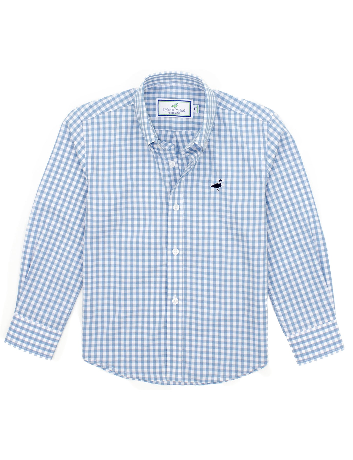 Properly Tied Boys Seasonal Sportshirt Cornflower