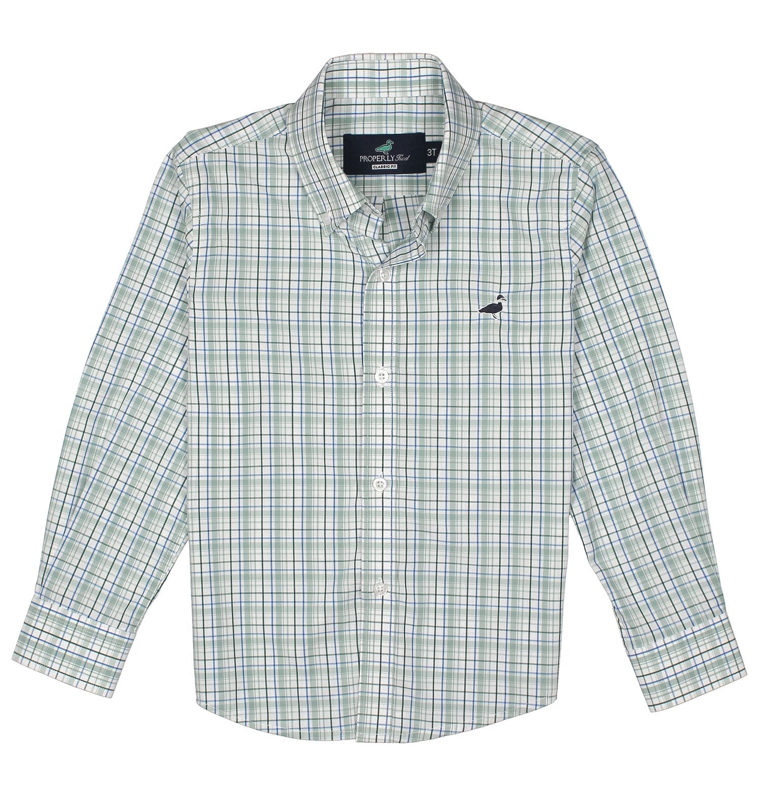 Properly Tied Seasonal Sportshirt- Sage Stream