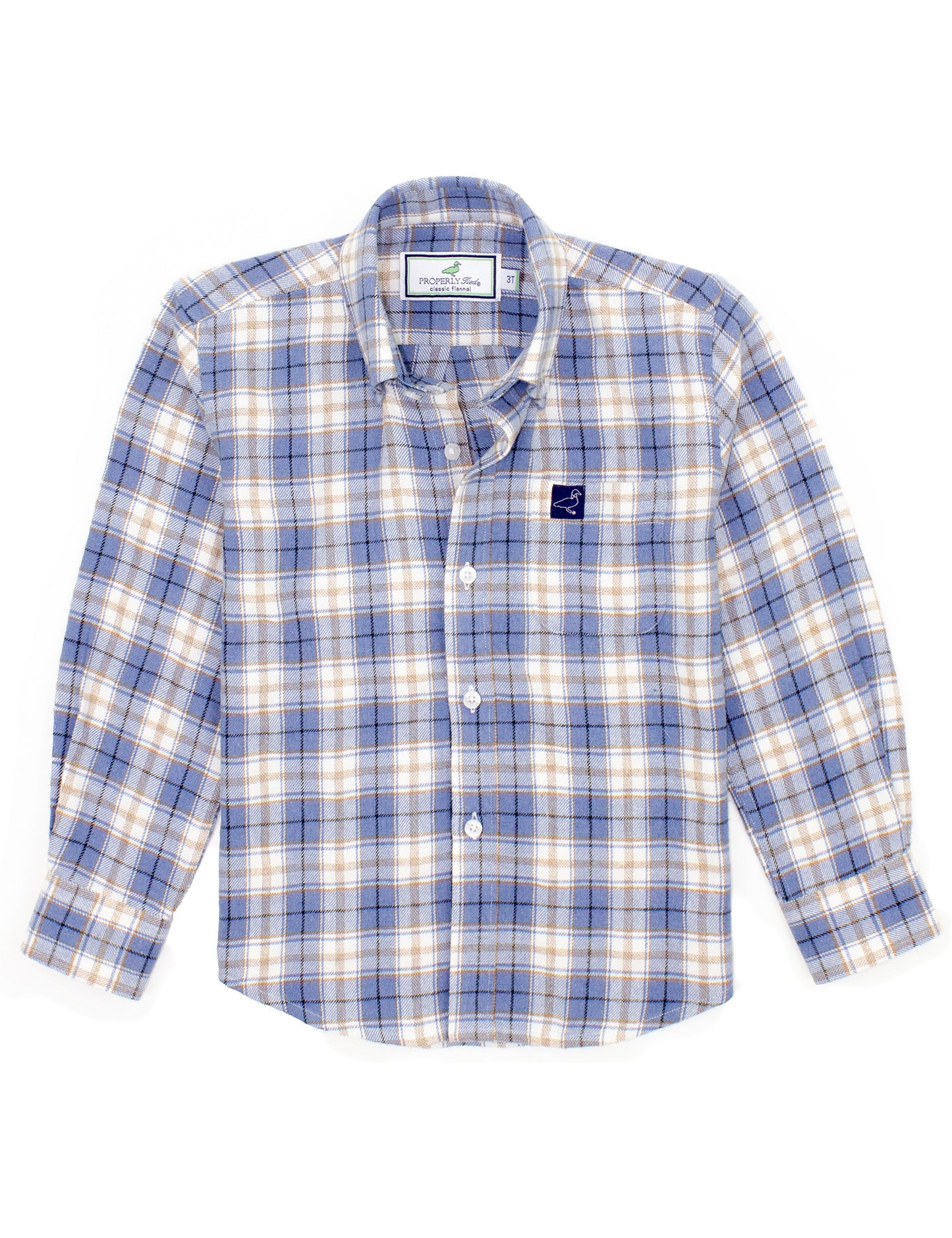 Properly Tied Boy's Classic Flannel- Winter Breeze