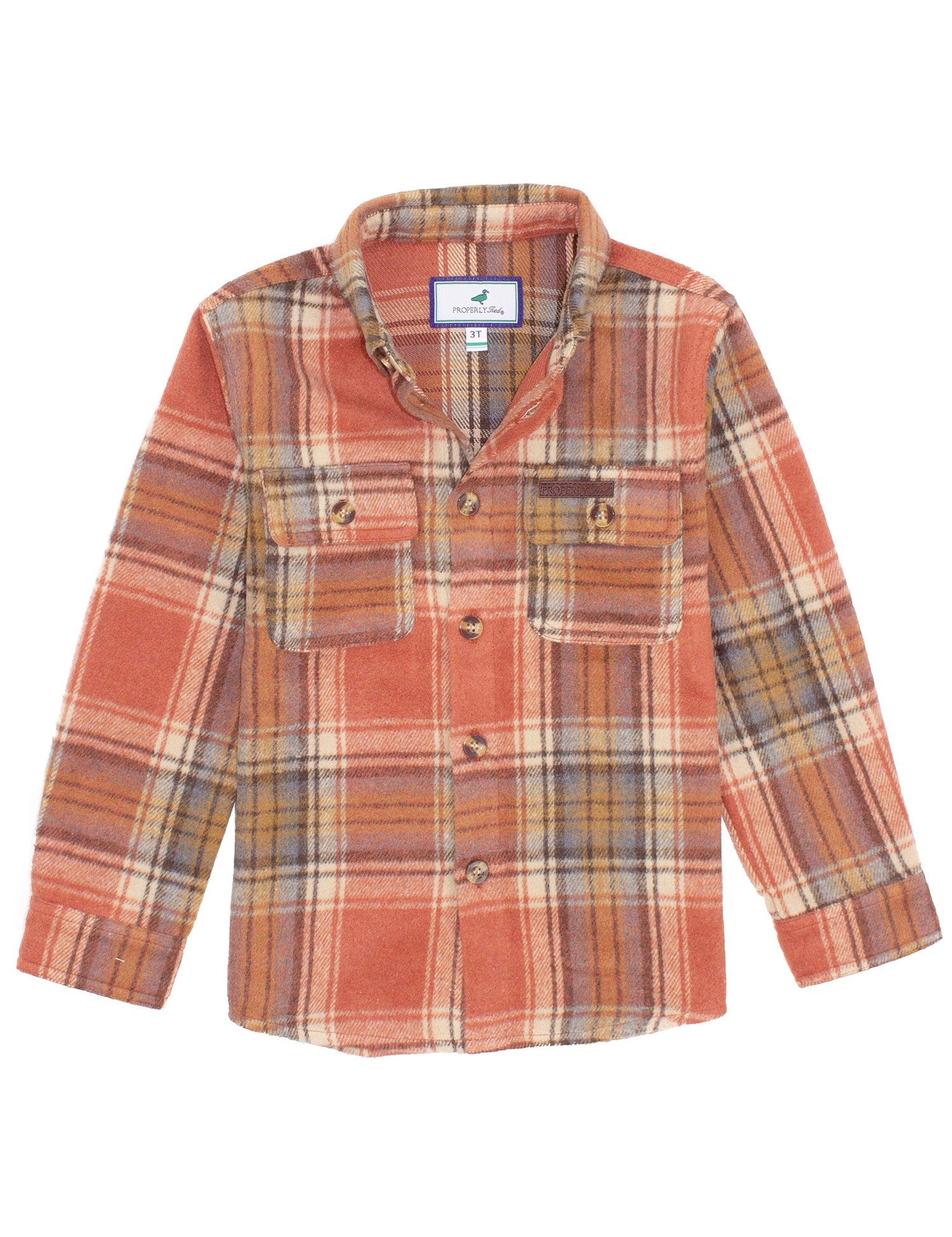 Properly Tied Boy's Ranch Flannel- Jasper