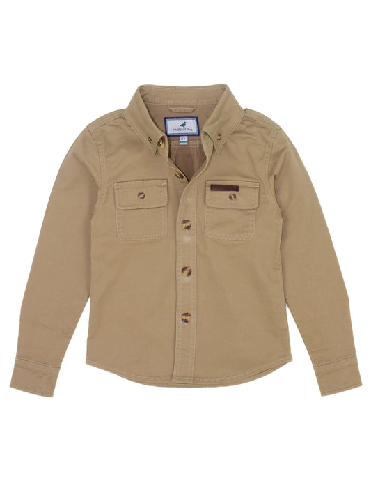Properly Tied Boy's Harvest Work Shirt- Camel