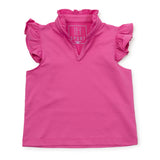 Lila and Hayes Ellie Girls' Sleeveless Performance Top- Hot Pink