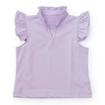 Lila and Hayes Ellie Girls' Sleeveless Performance Top- Lavender