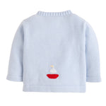 Little English Sailboat Crochet Cardigan Sweater