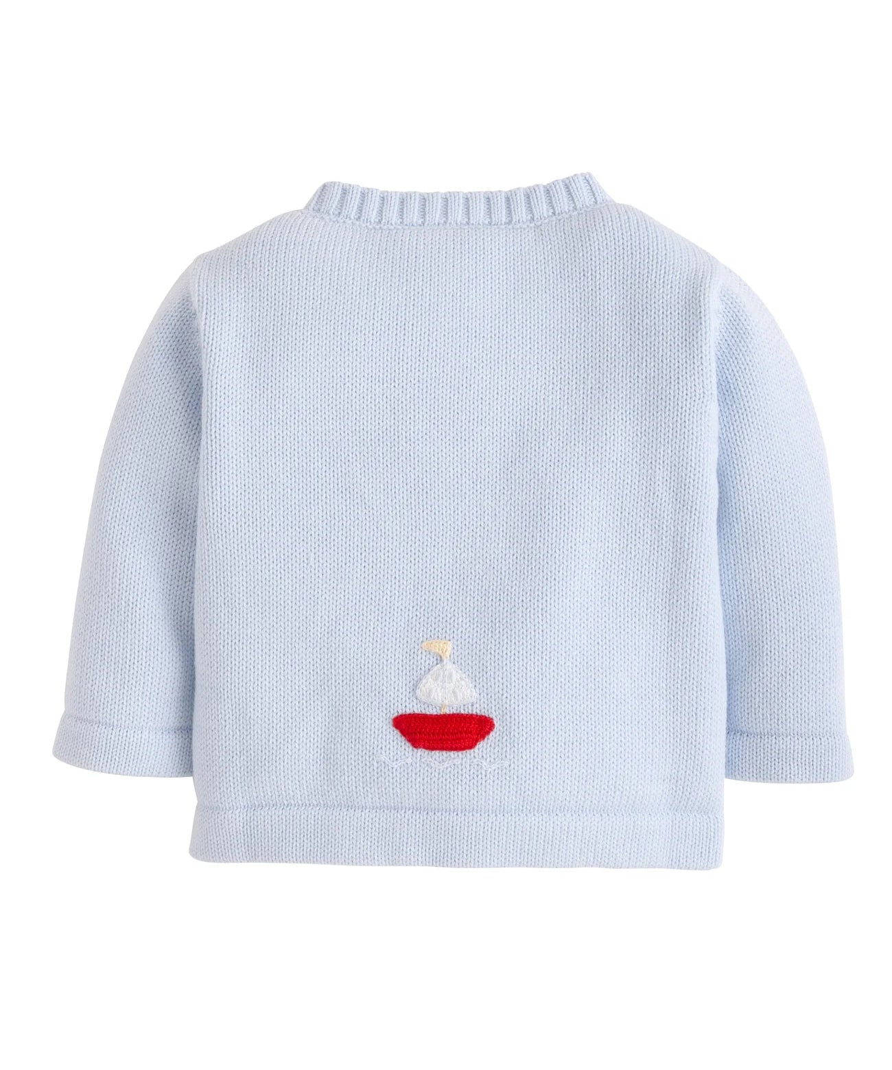 Little English Sailboat Crochet Cardigan Sweater