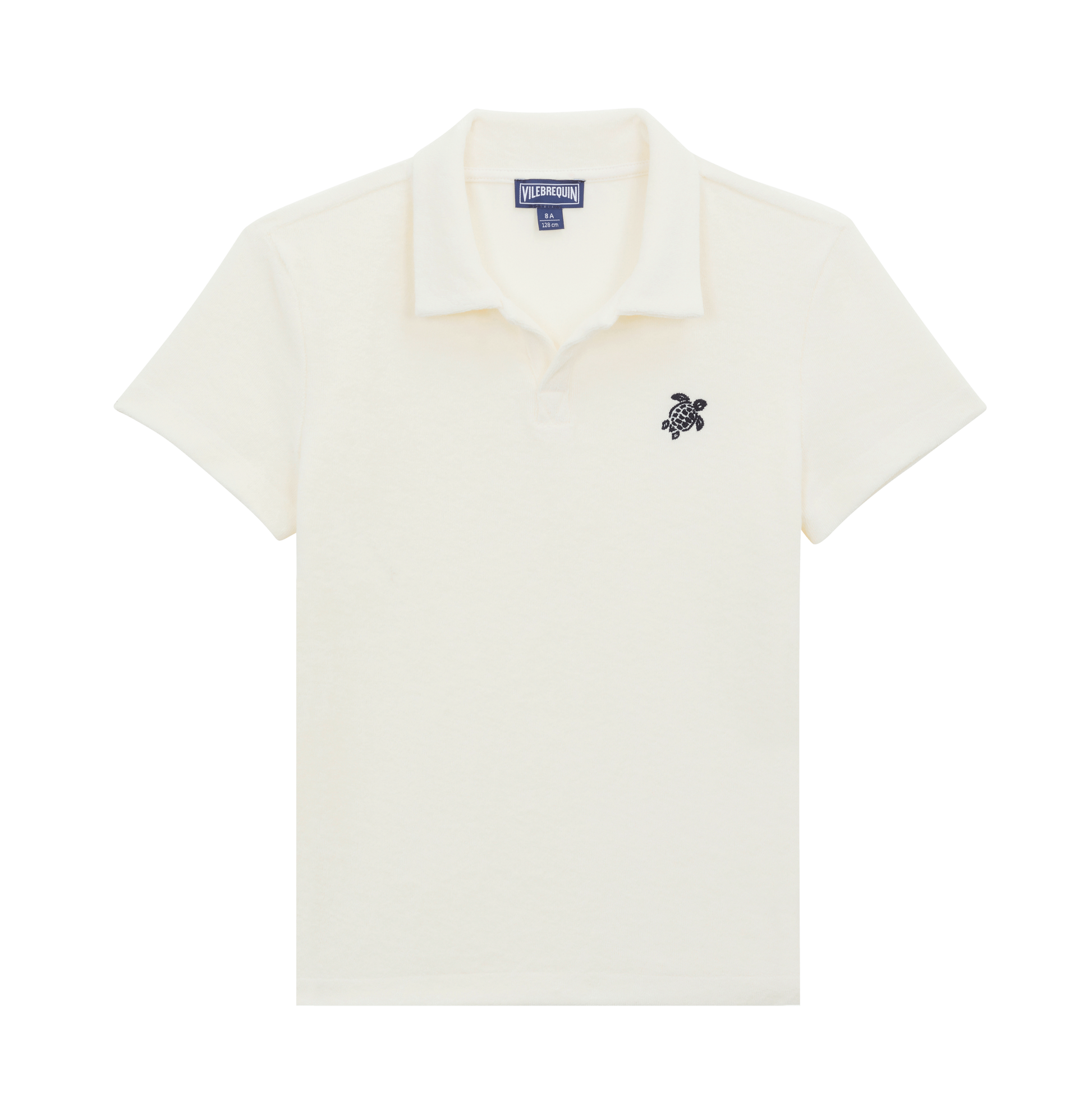 Vilebrequin Embroidered Turtle Terry Polo- White