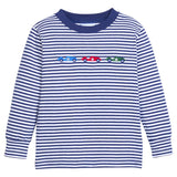 Little English Applique T-Shirt - Race Cars
