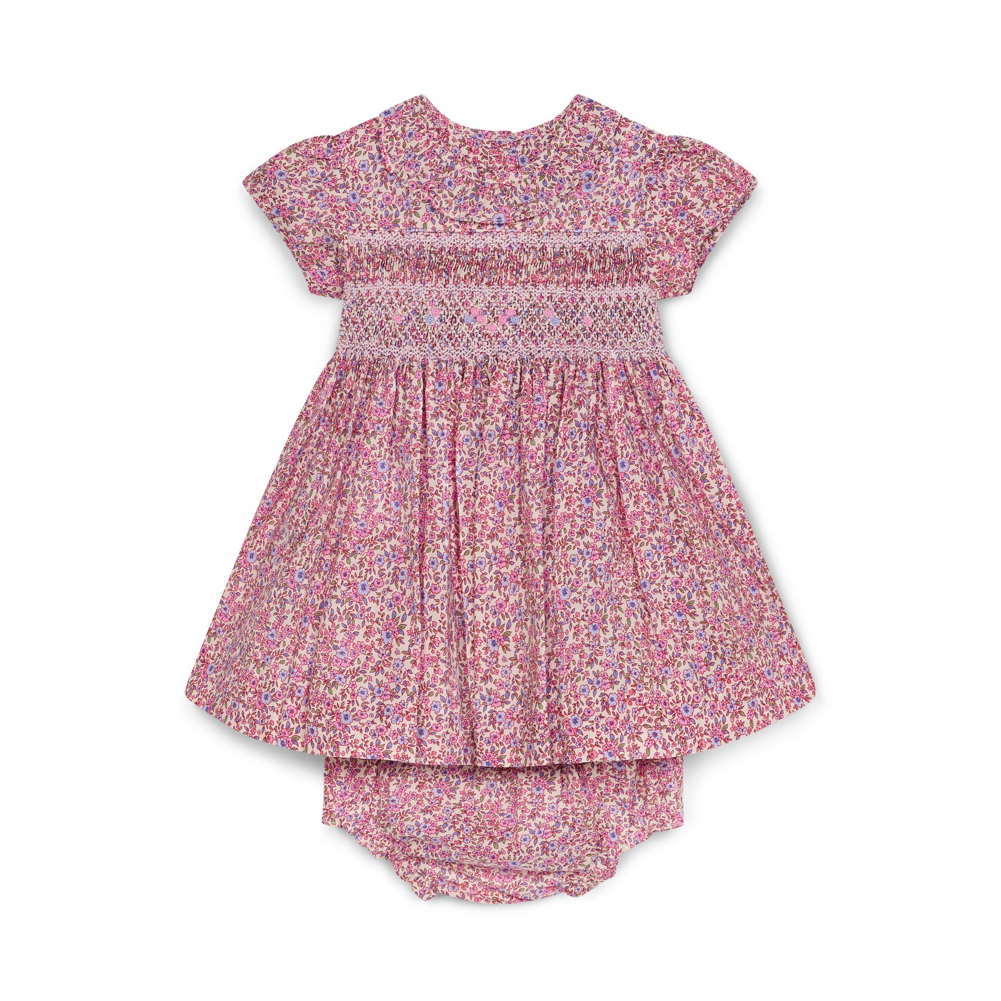 Question Everything Floral Smocked Baby Dress