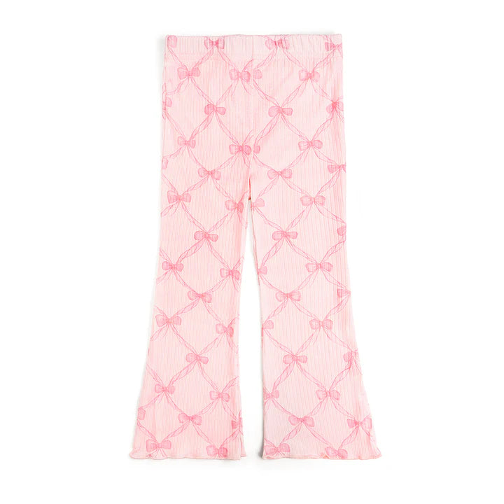 Sweet Wink Bow Trellis Flare Legging