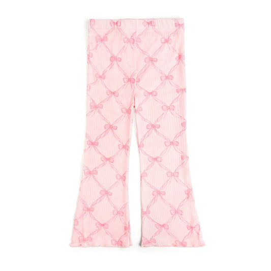 Sweet Wink Bow Trellis Flare Legging