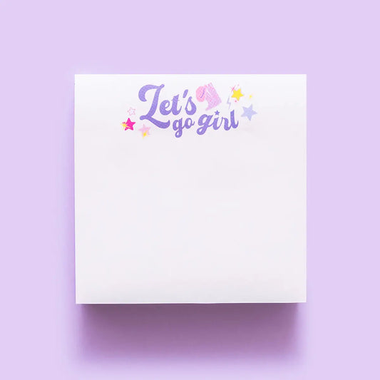 Taylor Elliott Designs Let's Go Girl Sticky Reminder Pad