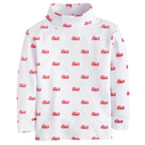 Little English Printed Turtleneck - Fire Trucks