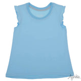 Azarhia Light Blue Ruffle Shirt