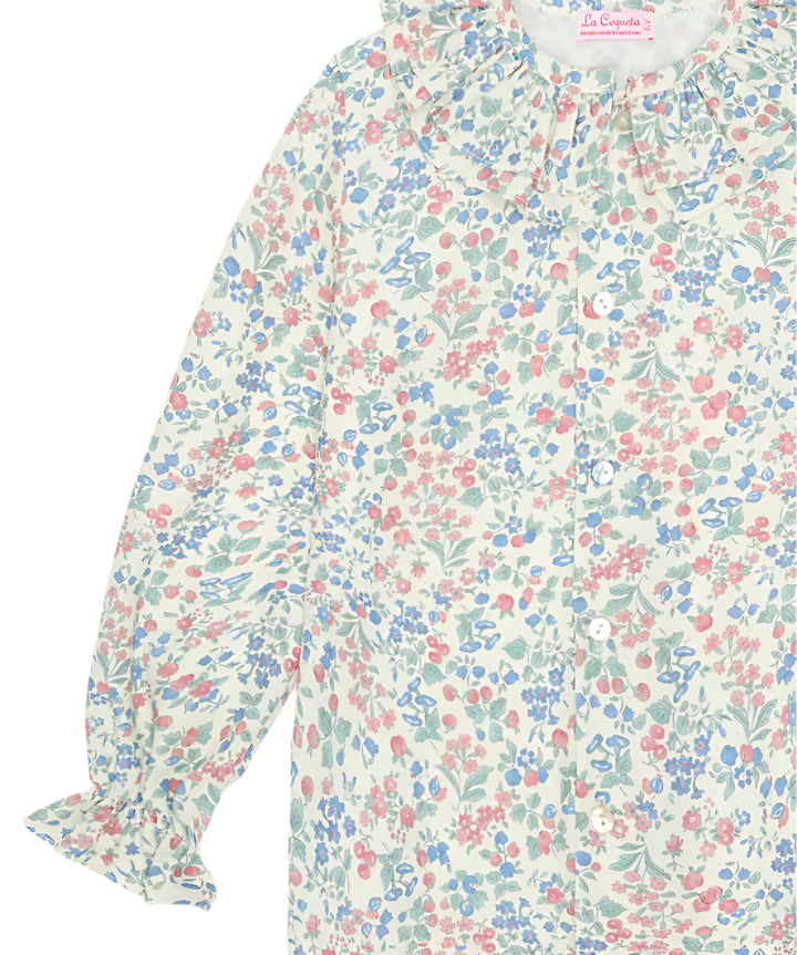 Cherry Floral Lila Sacha Long Sleeve Shirt