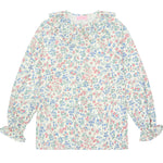 La Coqueta Cherry Floral Lila Sacha Long Sleeve Shirt