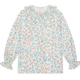 La Coqueta Cherry Floral Lila Sacha Long Sleeve Shirt