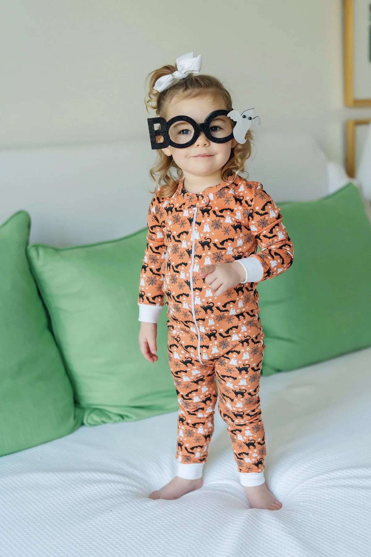 Lila and Hayes Parker Zipper Pajama - Halloween