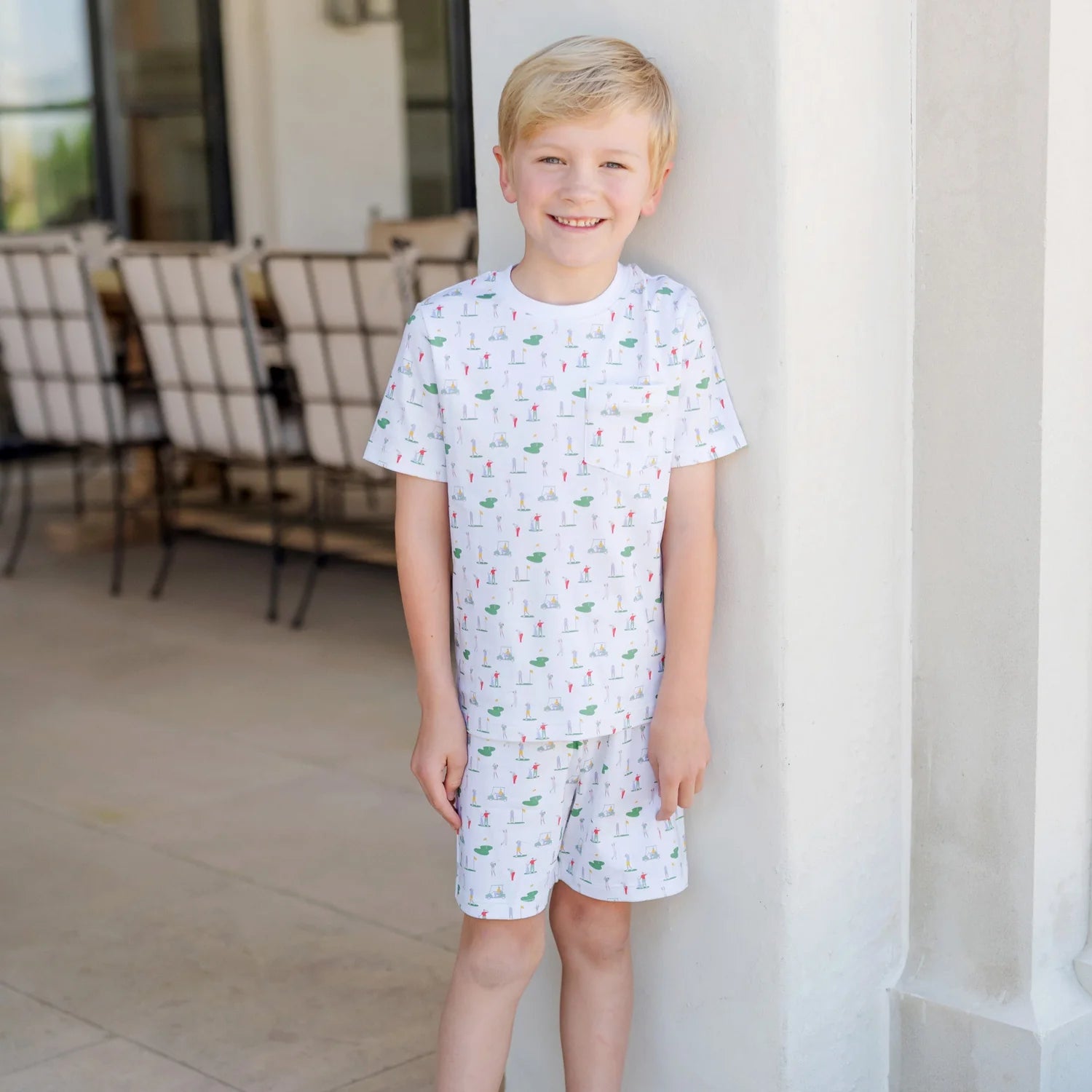 Lila and Hayes Charles Boys' Short Set - Golf Life