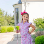 Lila and Hayes Ellie Girls' Sleeveless Performance Top- Preppy Petals
