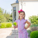Lila and Hayes Ellie Girls' Sleeveless Performance Top- Preppy Petals